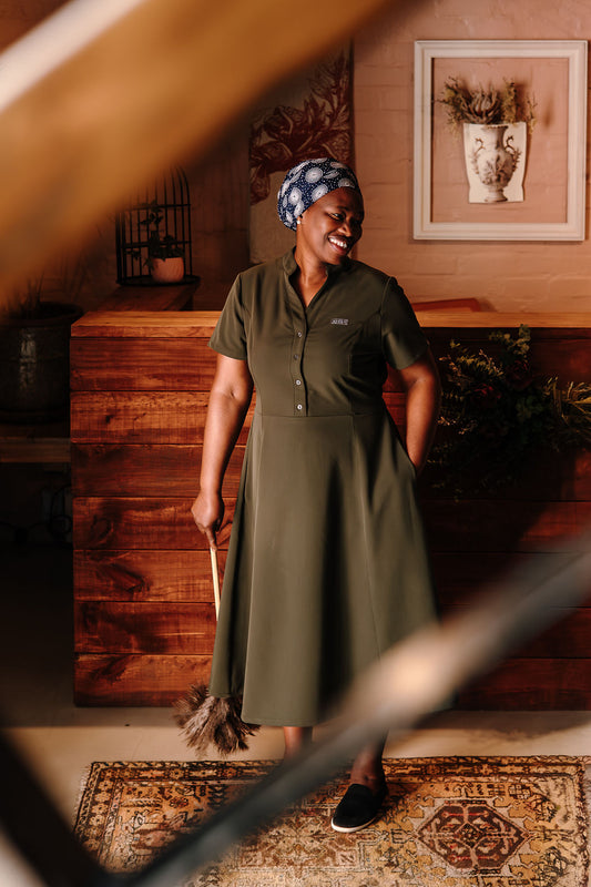 The Graca Women's Workwear Dress - Bonsai