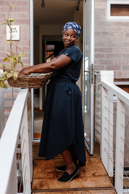 The Rachel Women's Workwear Skirt - Navy