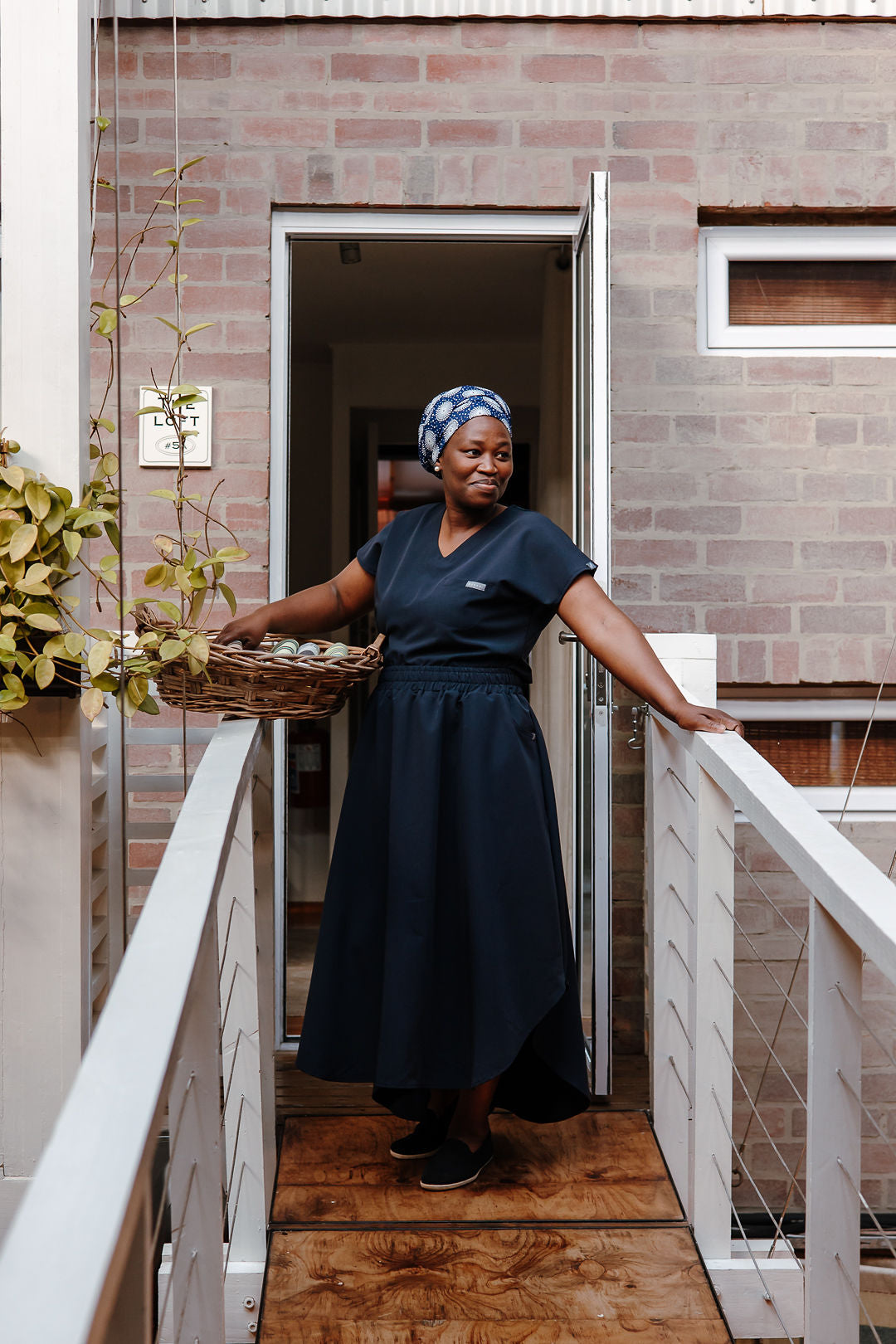 The Rachel Women's Workwear Skirt - Navy
