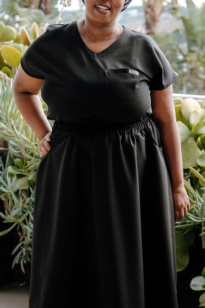 The Rachel Women's Workwear Skirt - Black