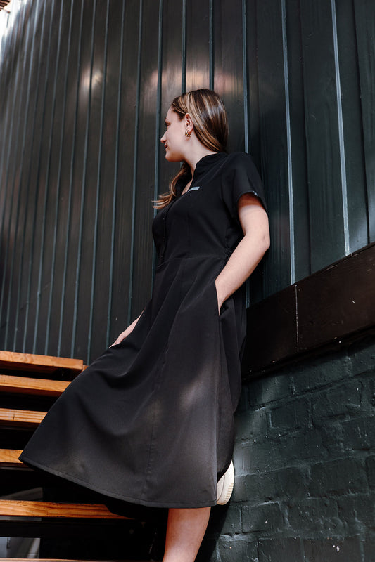 The Graca Women's Workwear Dress - Black