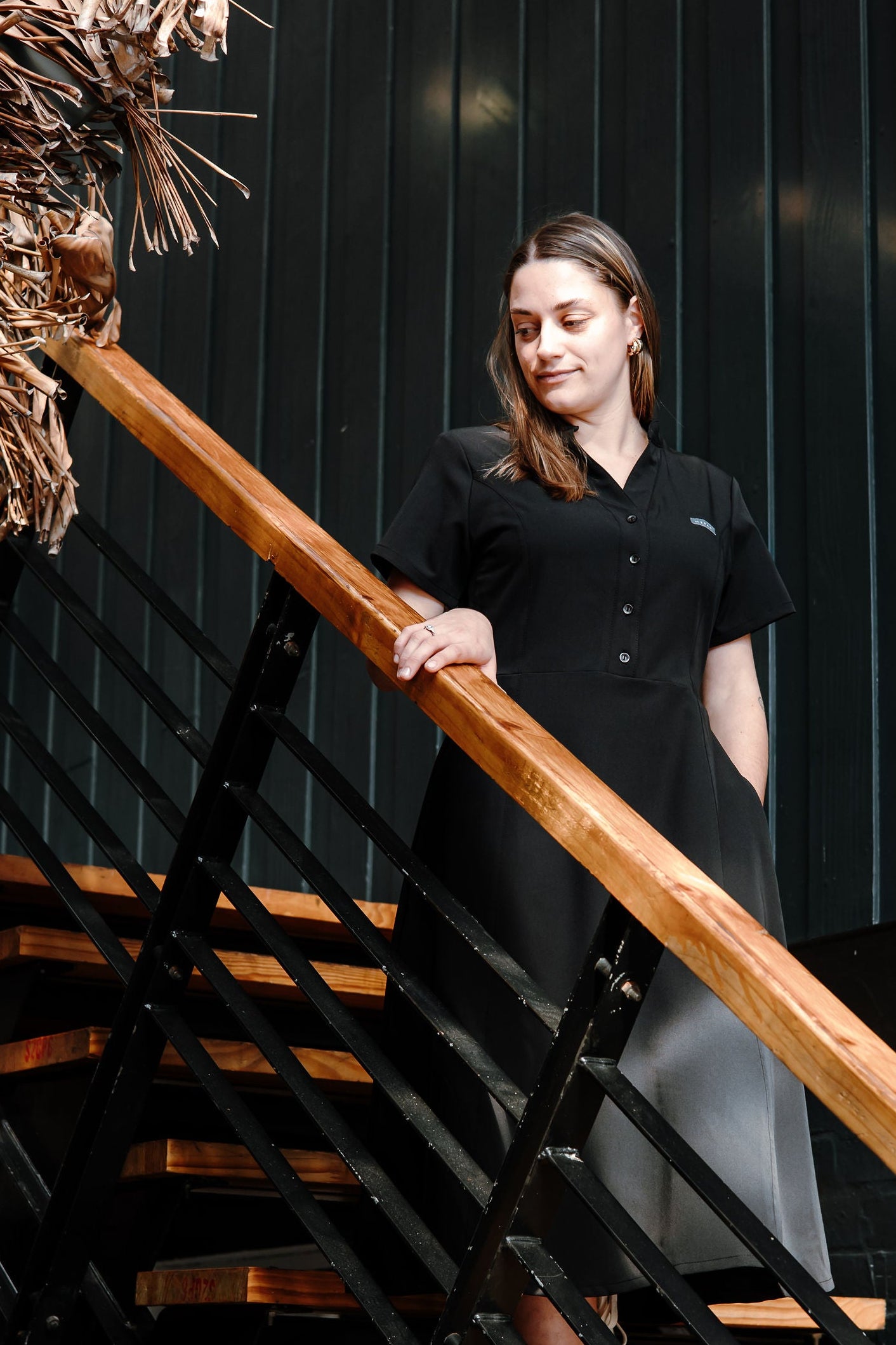 The Graca Women's Workwear Dress - Black
