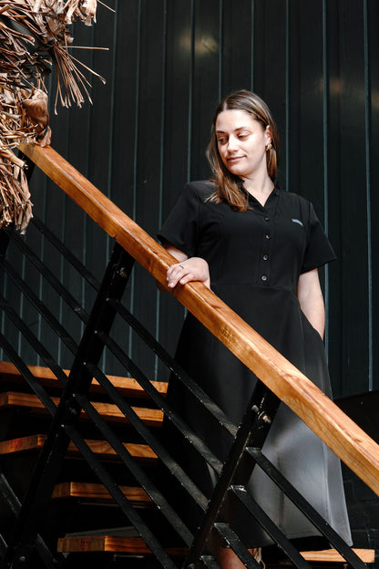 The Graca Women's Workwear Dress - Black