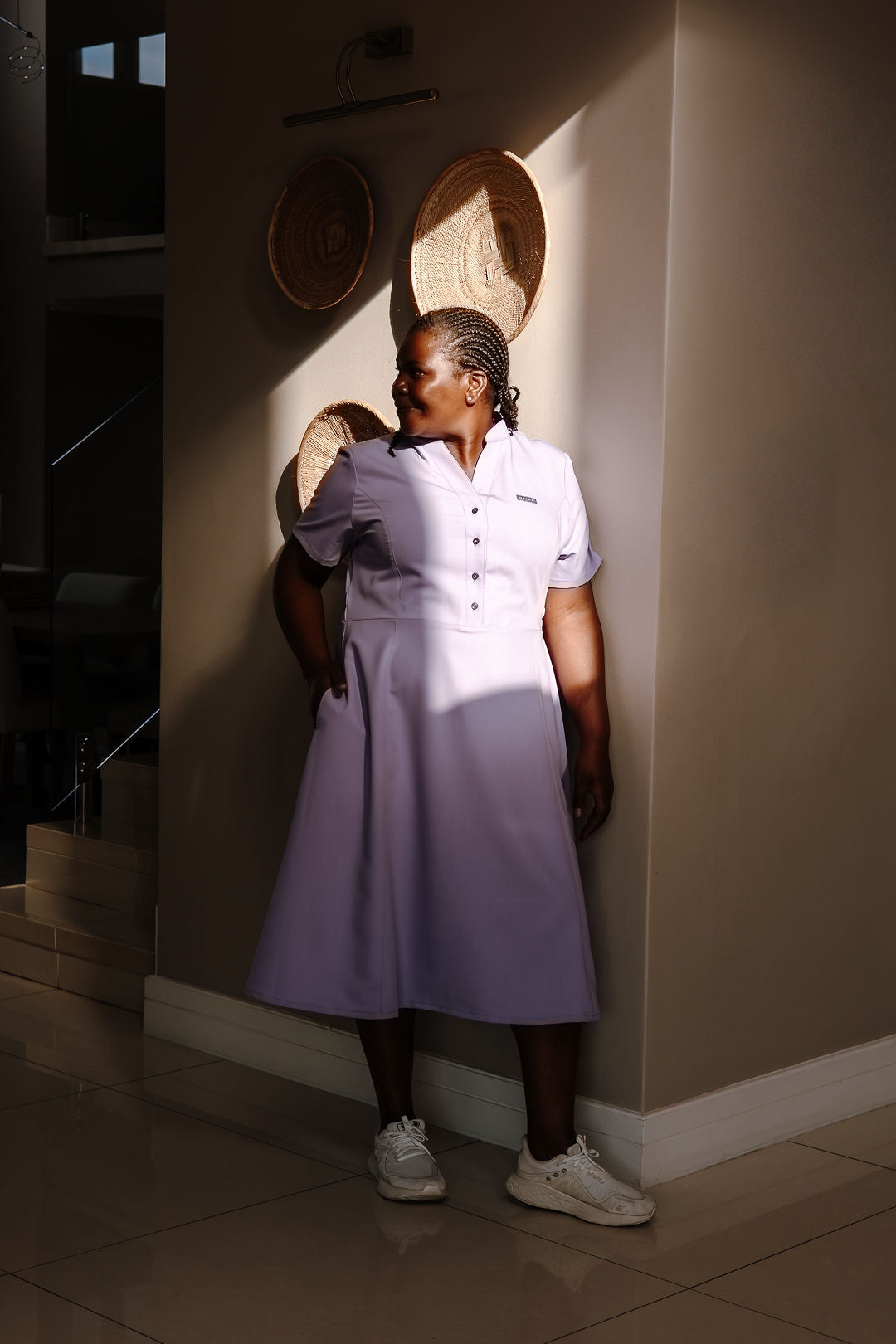 The Graca Women's Workwear Dress - Lilac Infusion