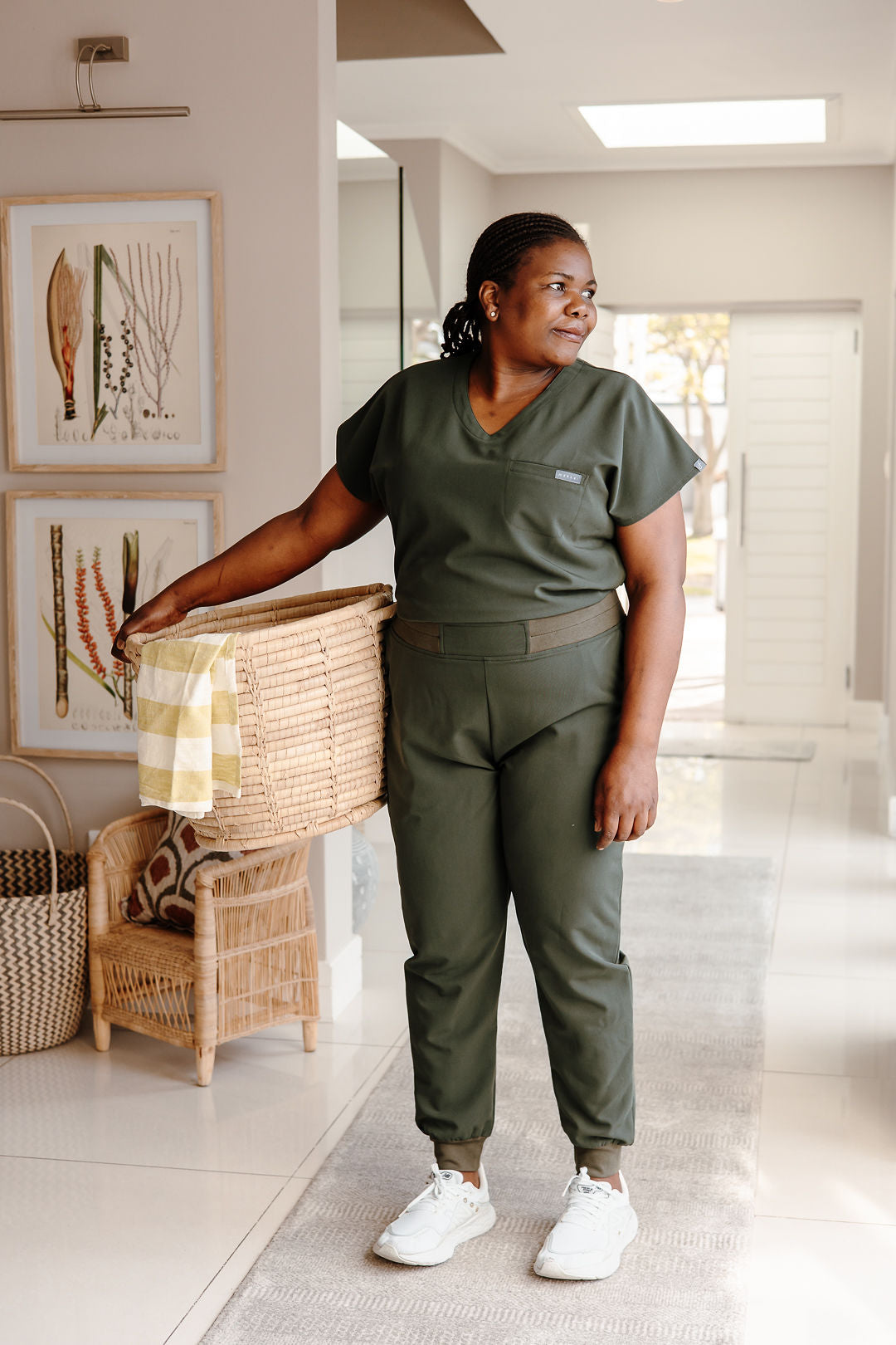 The Thuli Women's Workwear Top - Bonsai